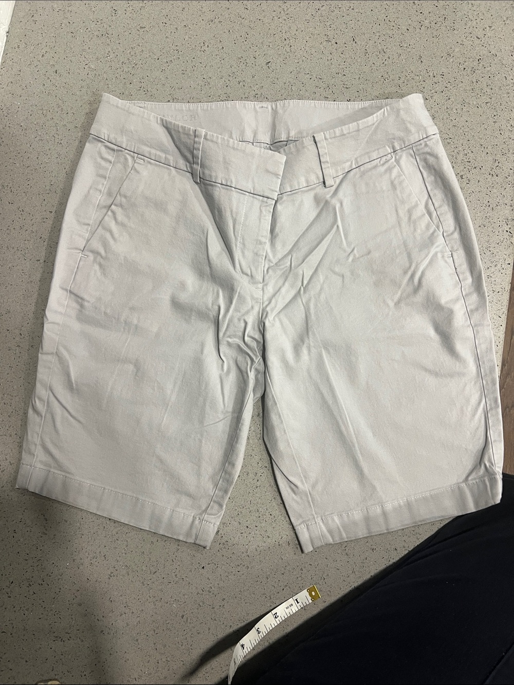 Ann Taylor Light Gray Boardwalk Shorts